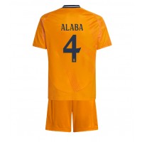 Camiseta Real Madrid David Alaba #4 Segunda Equipación Replica 2024-25 para niños mangas cortas (+ Pantalones cortos)